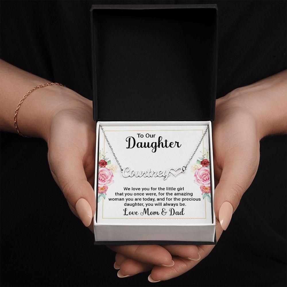 Name Necklace with beautiful personal message