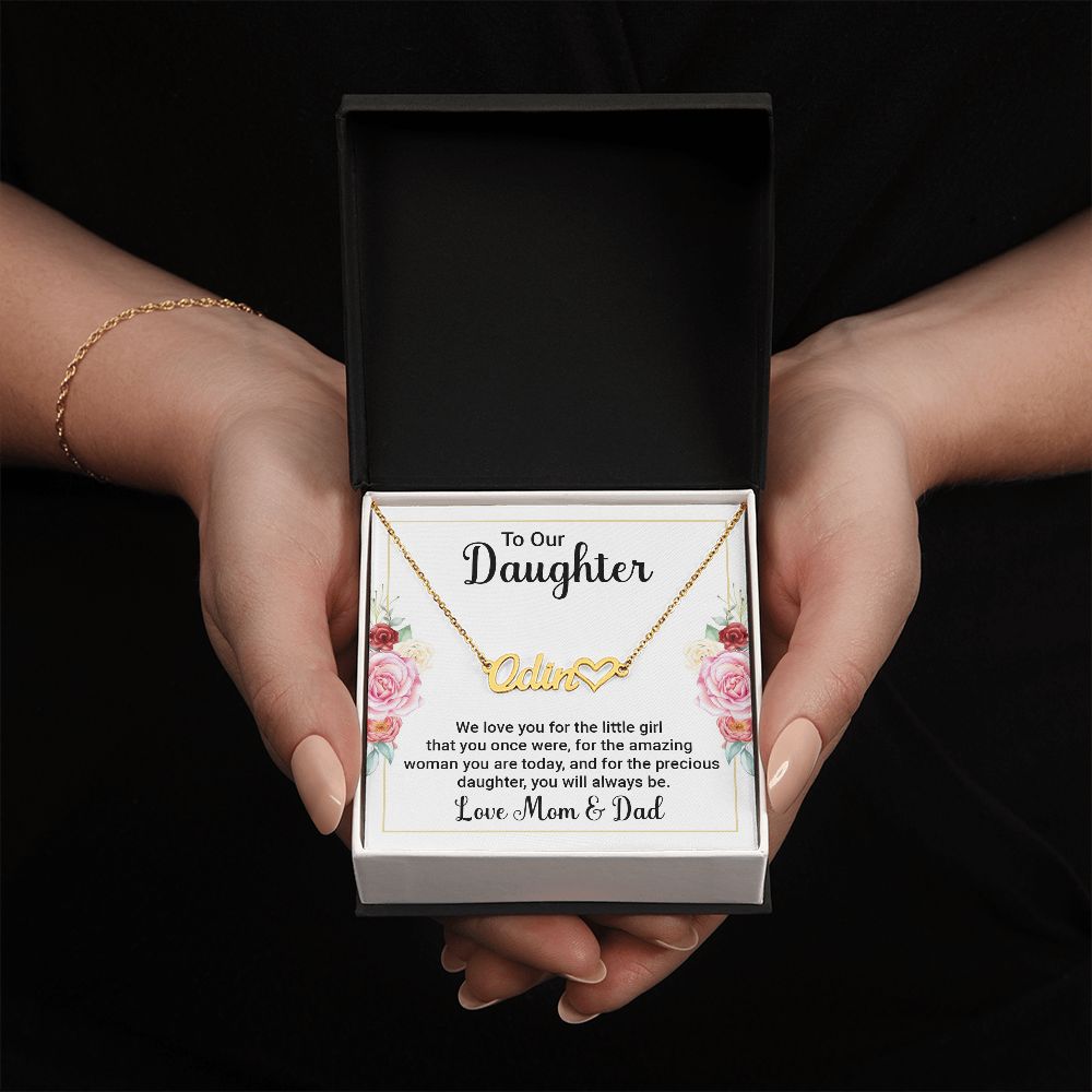 Name Necklace with beautiful personal message