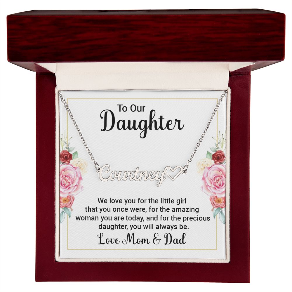 Name Necklace with beautiful personal message