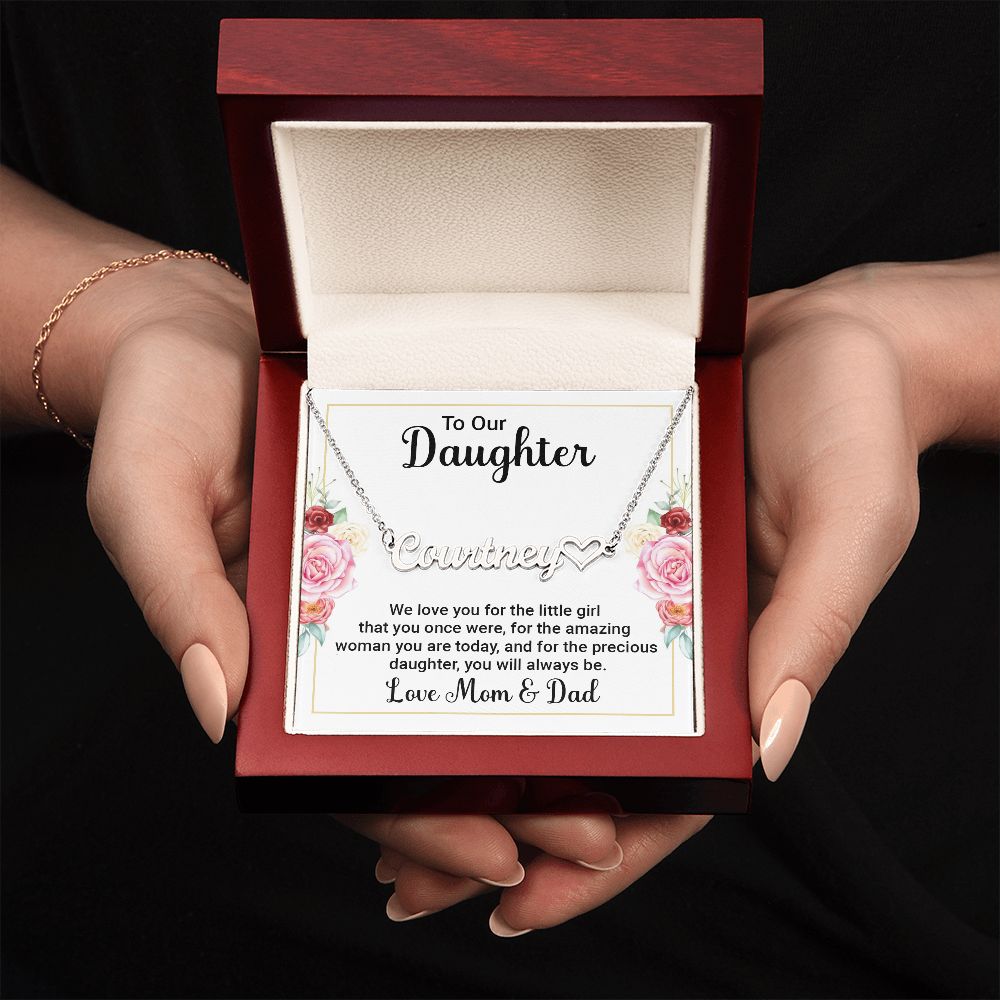 Name Necklace with beautiful personal message