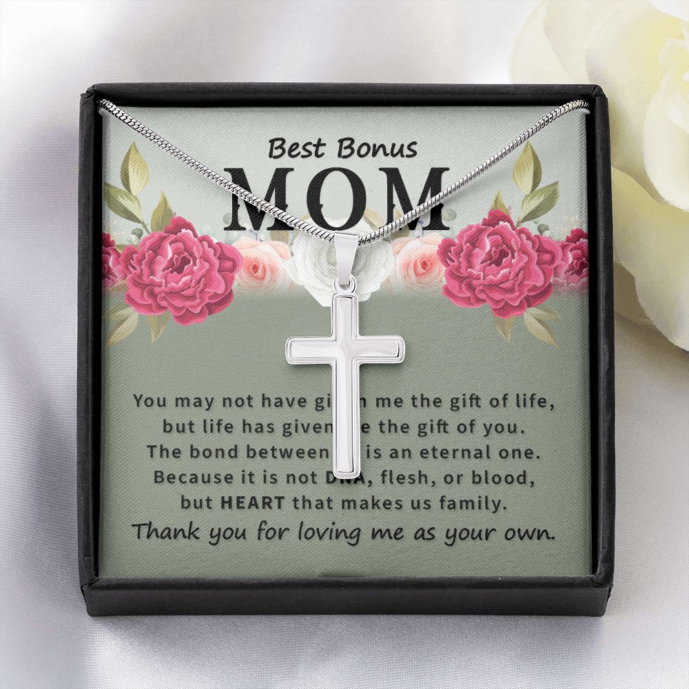 Best bonus mom-You may not have Stainless steel necklace perfect for gift