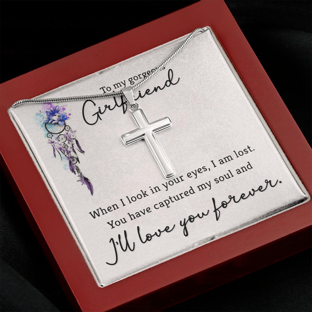 When I look in your eyes Stainless steel necklace perfect for gift