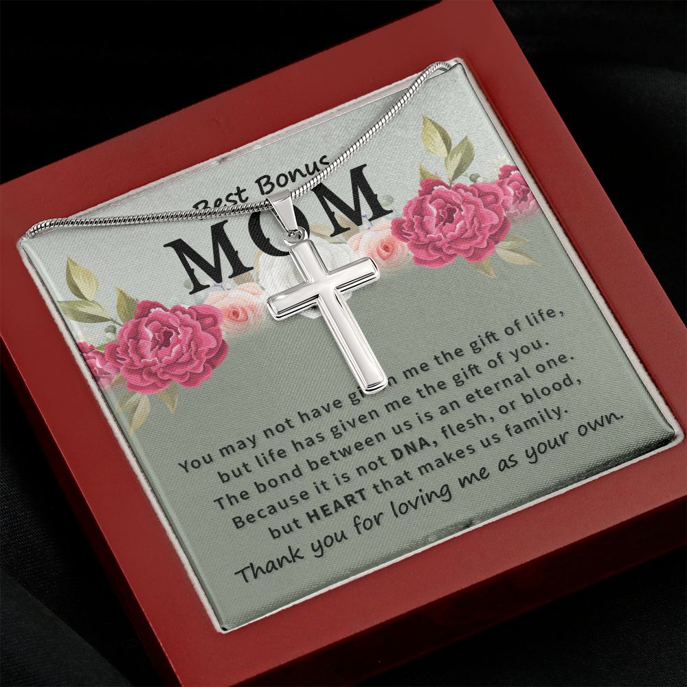 Best bonus mom-You may not have Stainless steel necklace perfect for gift