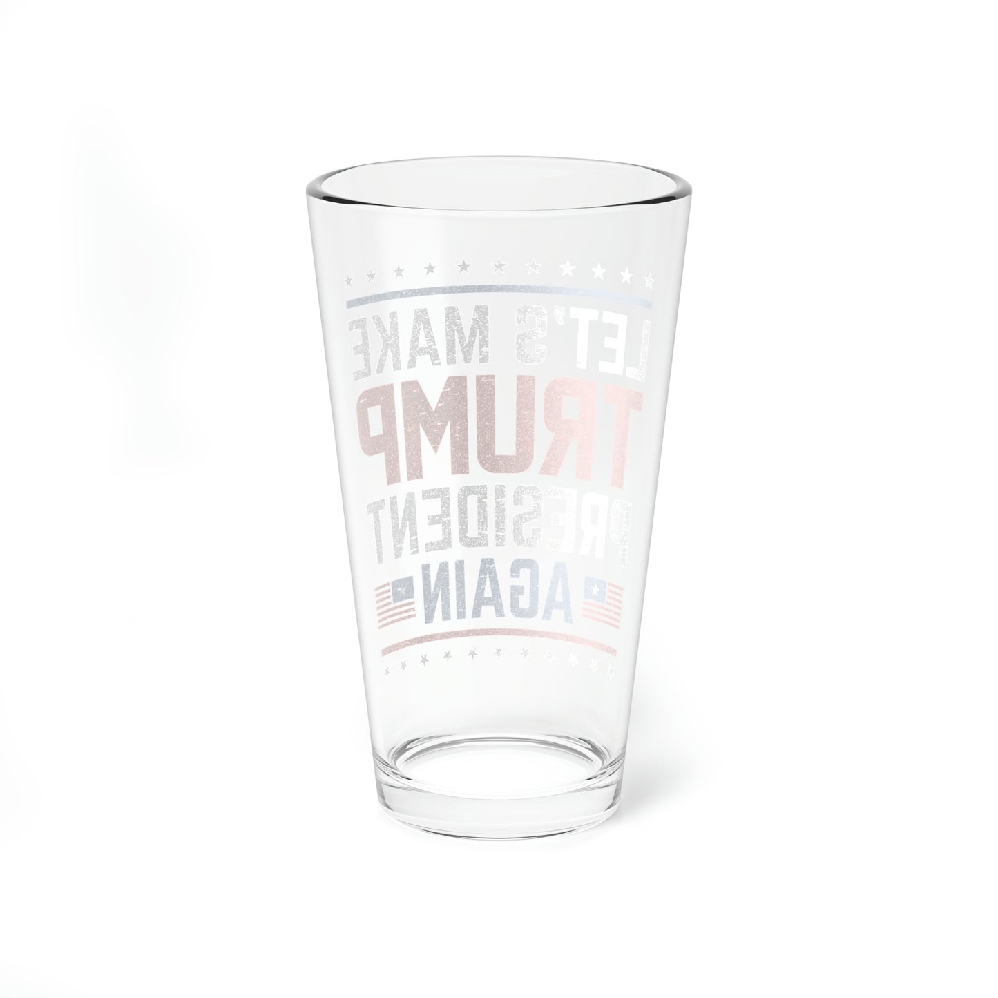 Trump 16 oz glass