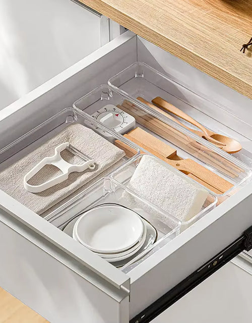 Load image into Gallery viewer, ClearNest Organizer – Transparent Anti-Scratch Drawer Storage Box for Cosmetics, Office &amp; Home
