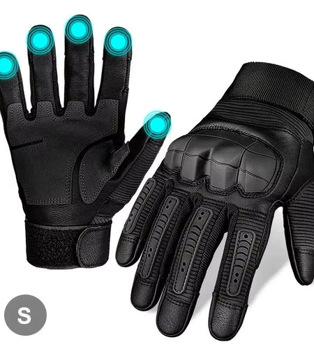 1 Pair Motorcycle Cycling Gloves for Men and Women, Touchscreen Tactical Fingerless Gloves for Work Outdoor Sport, Rock Climbing