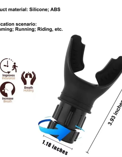 Load image into Gallery viewer, Lung Face Mouthpiece Respirator Breathing Exercise Device Respiratory Muscle Trainer Breathing Trainer Easy to Clean

