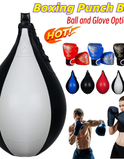 Load image into Gallery viewer, Boxing Speed Ball Hanging Punching Bag PU Leather Boxing Reflex Ball Stress Relief Boxing Striking Bag Boxing Equipment
