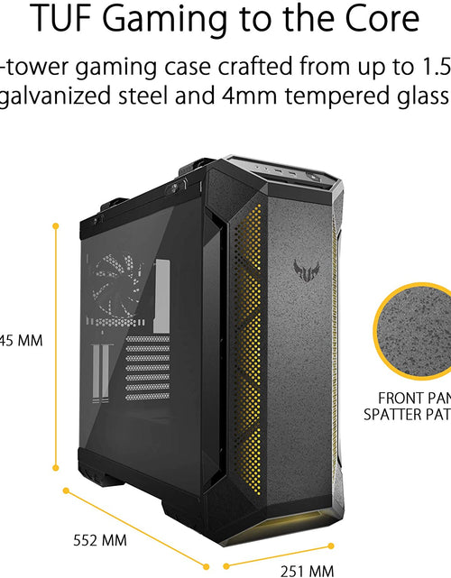 Load image into Gallery viewer, TUF Gaming GT501 Mid-Tower Computer Case for up to EATX Motherboards with USB 3.0 Front Panel Cases GT501/GRY/WITH Handle
