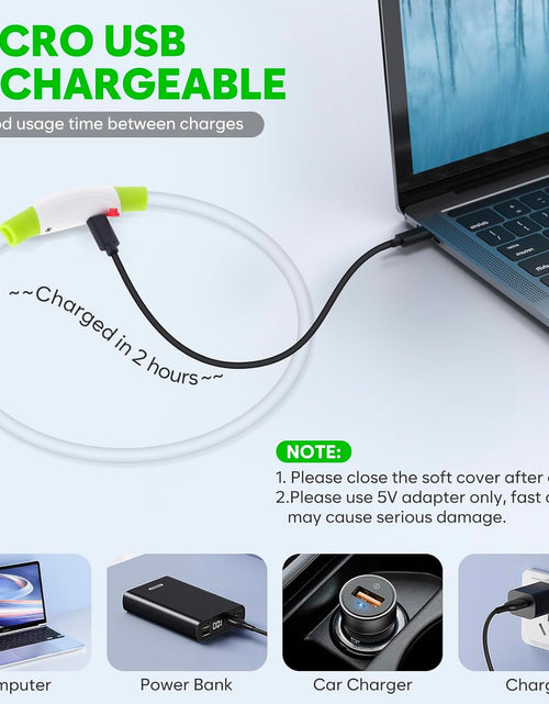 Load image into Gallery viewer, Light up Dog Collars - Rechargeable LED Dog Collar, Waterproof Glow in the Dark Puppy Collar, Lighted Dog Collar Lights for Night Walking (Green)
