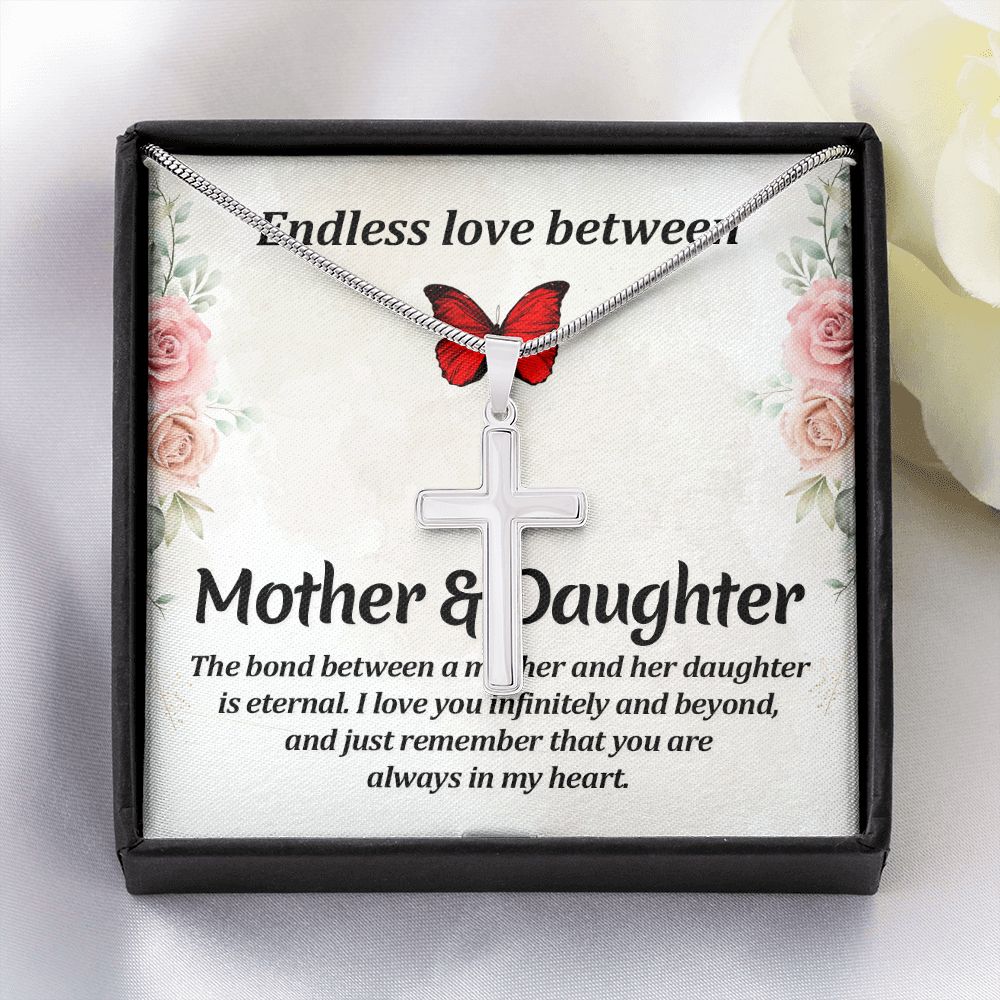 Endless love between mother and daughter Stainless steel necklace perfect for gift