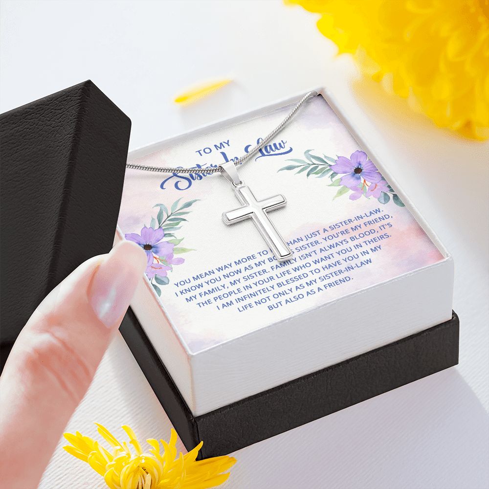 To My Sister-In-Law - I know you now as my bonus sister Stainless steel necklace perfect for gift