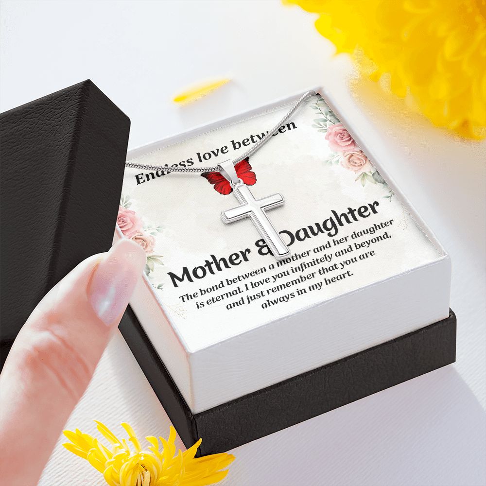 Endless love between mother and daughter Stainless steel necklace perfect for gift