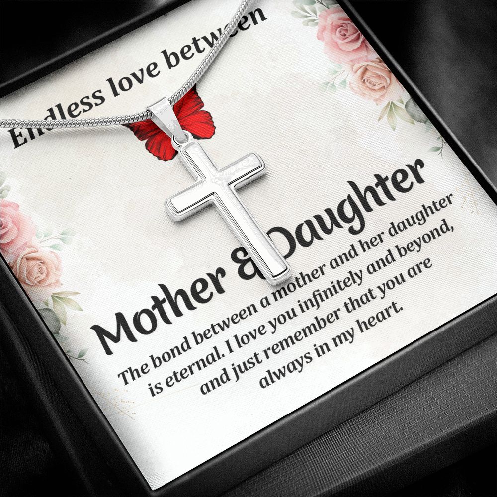 Endless love between mother and daughter Stainless steel necklace perfect for gift