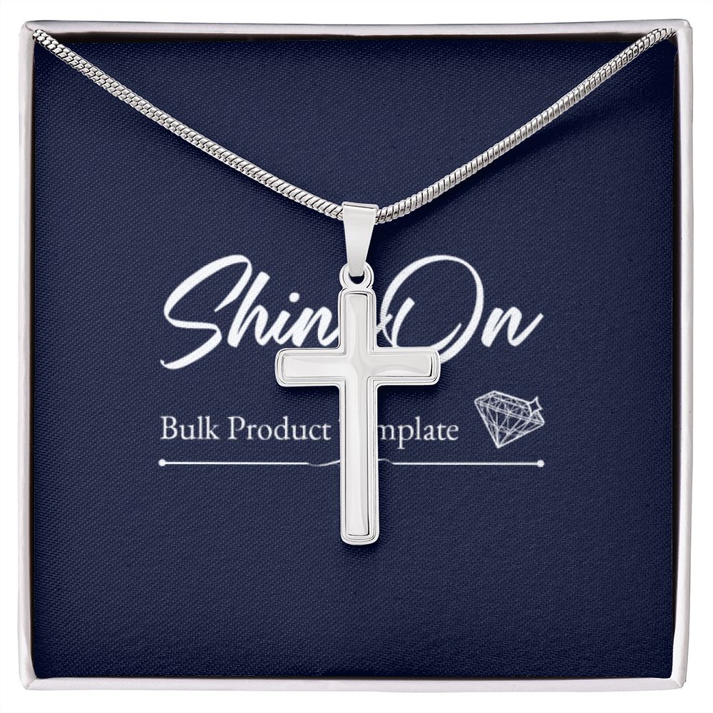 Wear your faith proudly with this stunning artisan-crafted Stainless Steel Cross Necklace.