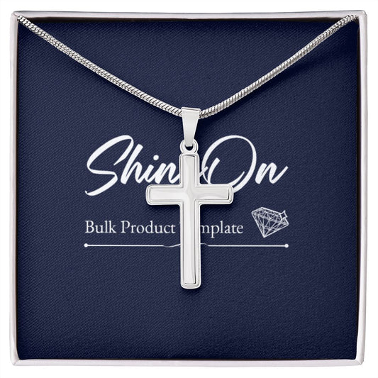 Wear your faith proudly with this stunning artisan-crafted Stainless Steel Cross Necklace.