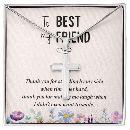 To my best friend-Thank you Stainless steel necklace perfect for gift