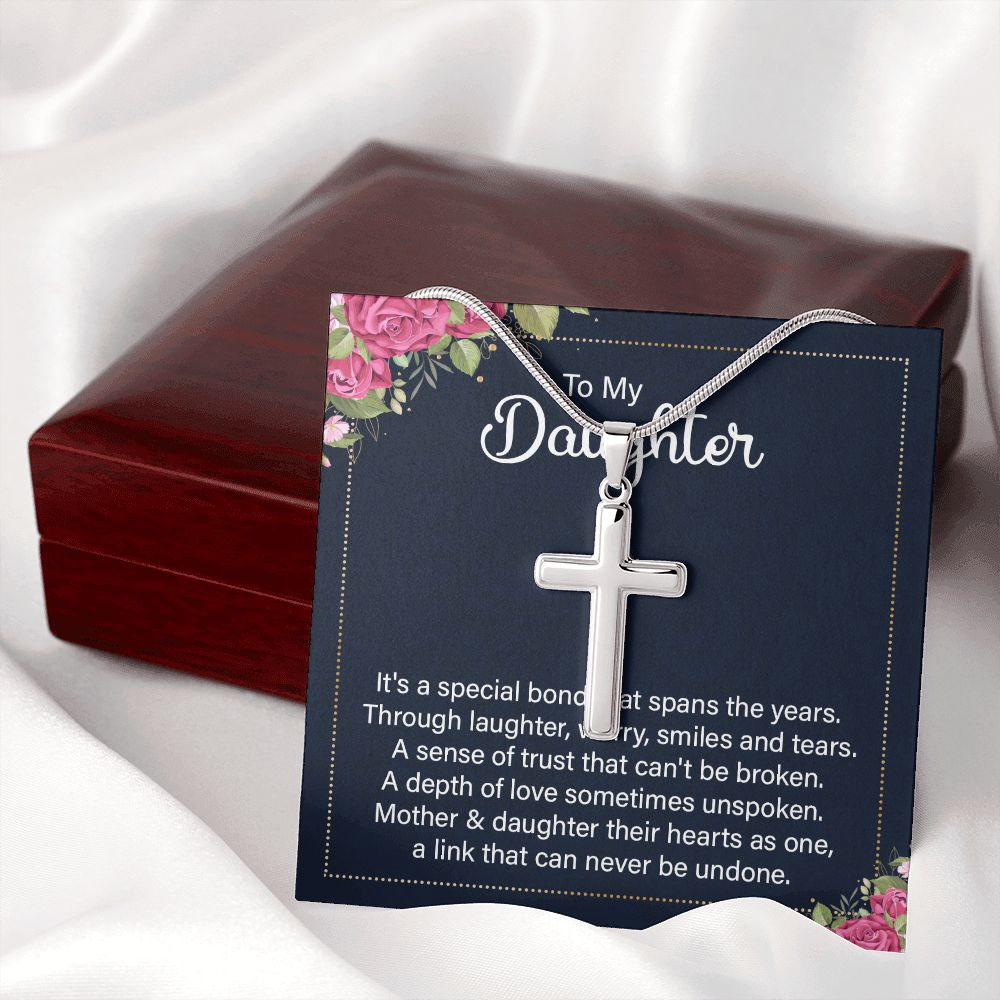 To my daughter - it's a special bond Stainless steel necklace perfect for gift