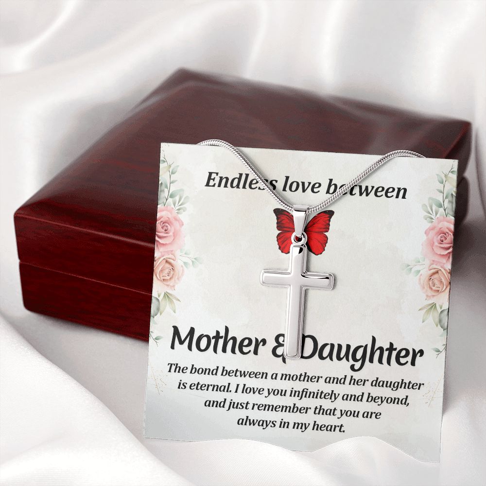 Endless love between mother and daughter Stainless steel necklace perfect for gift