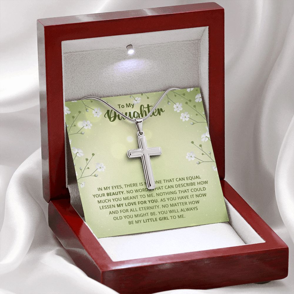 To My Daughter - Nothing that could lessen my love for you Stainless steel necklace perfect for gift