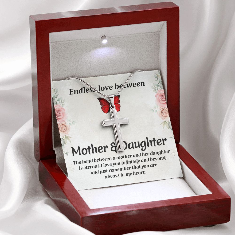Endless love between mother and daughter Stainless steel necklace perfect for gift