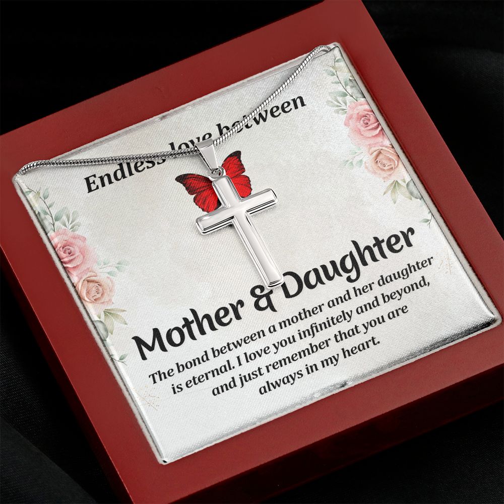 Endless love between mother and daughter Stainless steel necklace perfect for gift