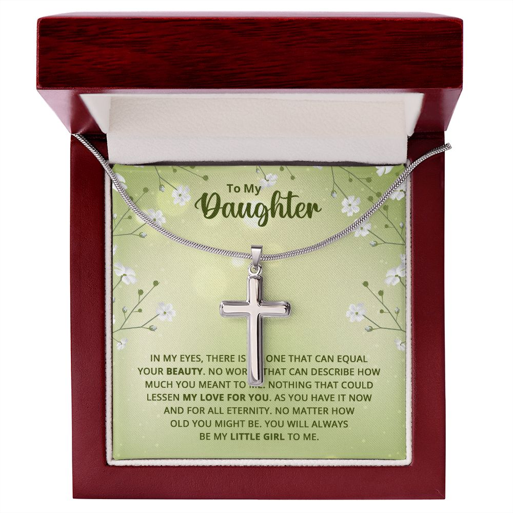 To My Daughter - Nothing that could lessen my love for you Stainless steel necklace perfect for gift