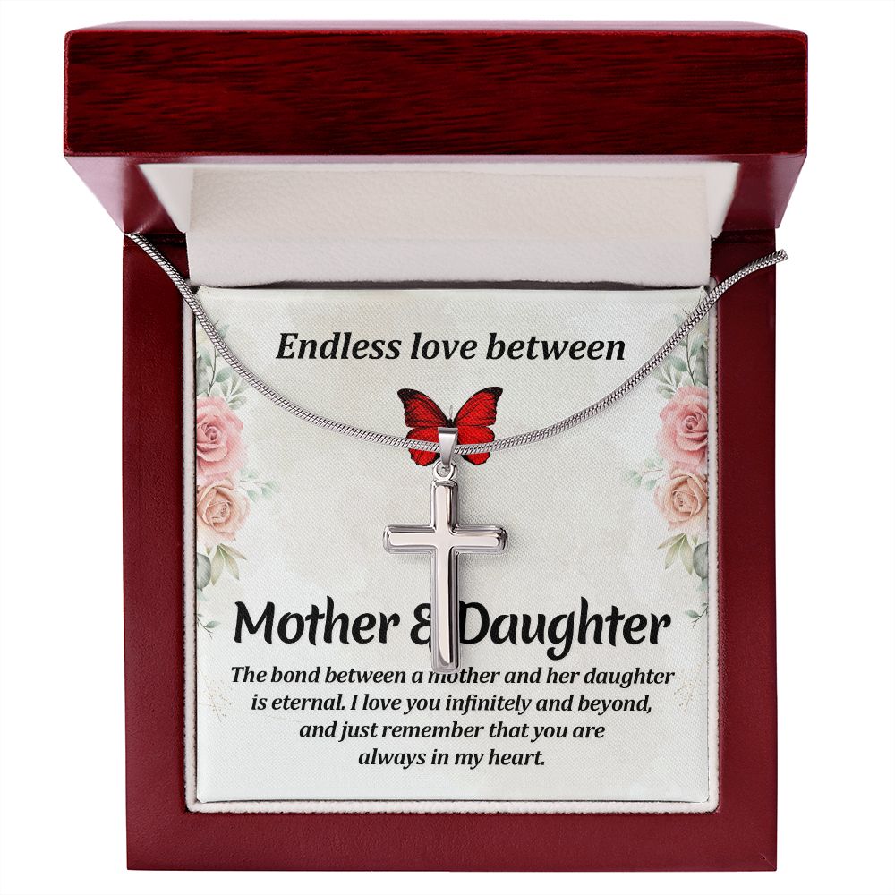 Endless love between mother and daughter Stainless steel necklace perfect for gift